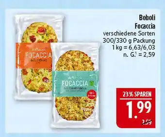Marktkauf Boboli focaccia basil & tomato Angebot