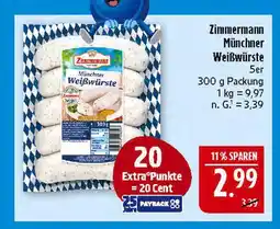 Marktkauf Zimmermann münchner weißwürste Angebot