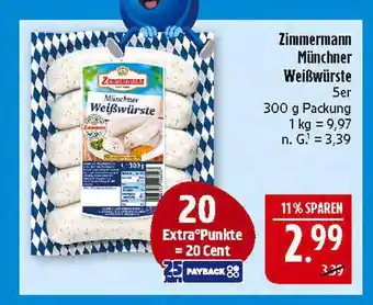 Marktkauf Zimmermann münchner weißwürste Angebot