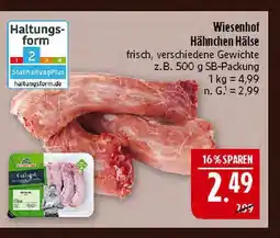 Marktkauf Wiesenhof hähnchen hälse Angebot