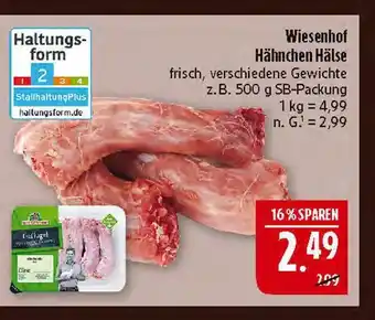 Marktkauf Wiesenhof hähnchen hälse Angebot