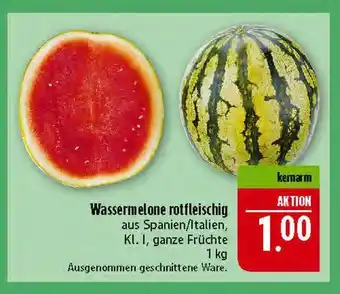 Marktkauf Wassermelone rotfleischig Angebot