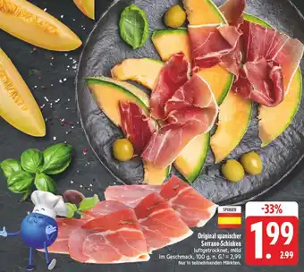 Edeka Original spanischer serrano-schinken Angebot