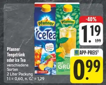Edeka Pfanner tegetränk Angebot