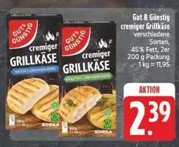 Edeka Gut & günstig cremiger grillkäse natur Angebot