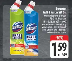 Edeka Domestos kraft & frische wc gel lime fresh Angebot
