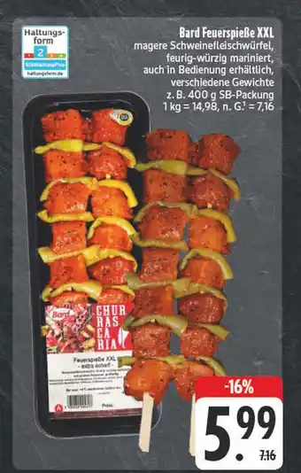 Edeka Bard feuerspieße xxl Angebot