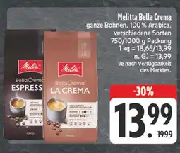 Edeka Melitta bella crema espresso Angebot