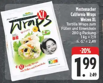 Edeka Mestemacher california wraps weizen xl Angebot