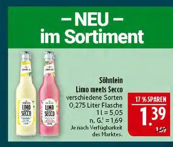 Marktkauf Söhnlein limo meets secco Angebot