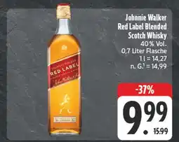 Edeka Johnnie walker red label blended scotch whisky Angebot