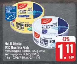 Edeka Gut & günstig msc thunfisch filets Angebot