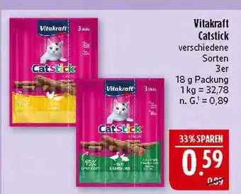Marktkauf Vitakraft catstick classic - 3er (ente & kaninchen) Angebot