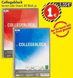 TEDi Collegeblock Angebot