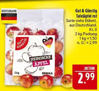 Marktkauf Gut & günstig tafeläpfel rot Angebot