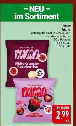 Marktkauf Nucao white crunchy raspberries Angebot