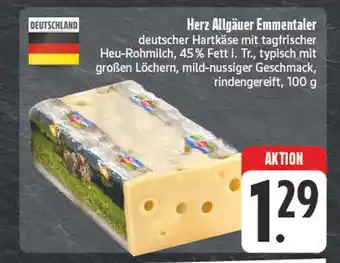Edeka Herz allgäuer emmentaler Angebot