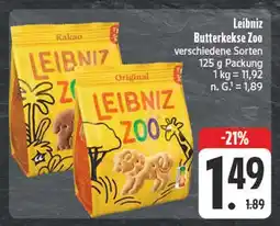 Edeka Leibniz butterkekse zoo Angebot