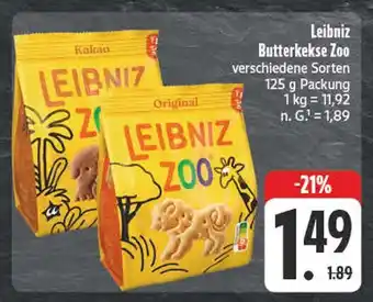 Edeka Leibniz butterkekse zoo Angebot