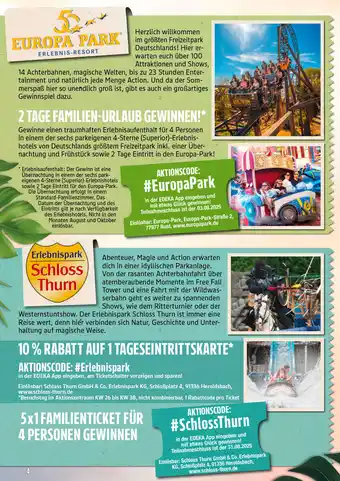 Marktkauf Europa park 2 tage familien-urlaub Angebot