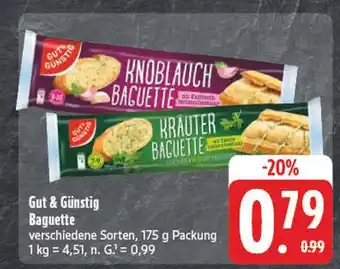 Edeka Gut & günstig knoblauch baguette Angebot