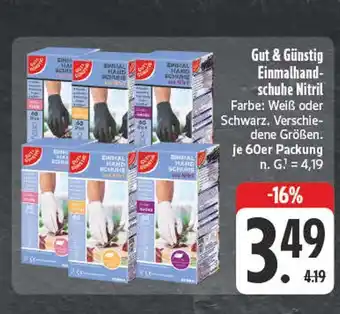 Edeka Gut & günstig einmalhandschuhe nitril Angebot