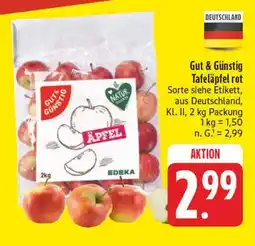 Edeka Gut & günstig tafeläpfel rot Angebot