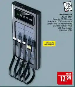 Marktkauf Solar-powerbank all in one Angebot