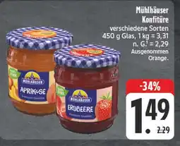 Edeka Mühlhäuser aprikose konfitüre Angebot