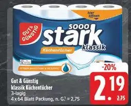 Edeka Gut & günstig klassik küchentücher Angebot