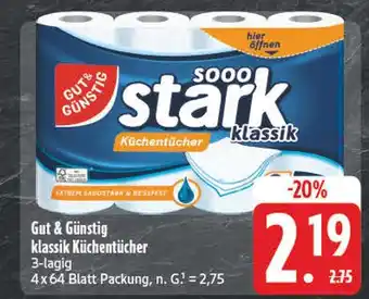 Edeka Gut & günstig klassik küchentücher Angebot