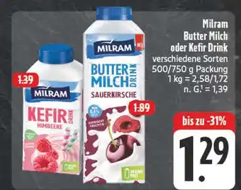 Edeka Milram butter milch drink sauerkirsche Angebot