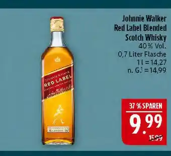 Marktkauf Johnnie walker red label blended scotch whisky Angebot