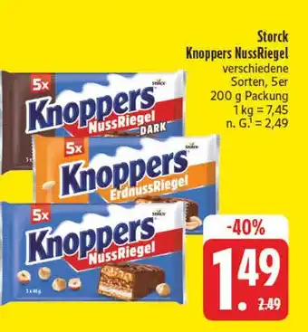 Edeka Storck knoppers nussriegel Angebot