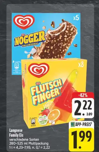 Edeka Langnese nogger das original Angebot
