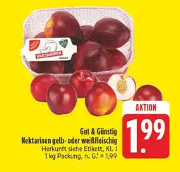Edeka Gut & günstig nektarinen gelb- oder weißfleischig Angebot