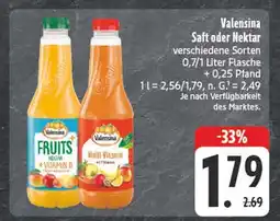 Edeka Valensina saft oder nektar Angebot