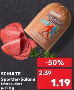 Kaufland SCHULTE Sportler-Salami Angebot