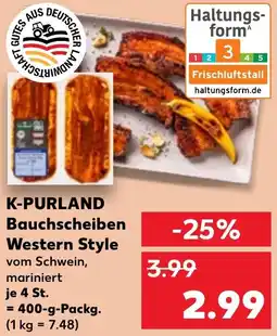 Kaufland K-PURLAND Bauchscheiben Western Style Angebot