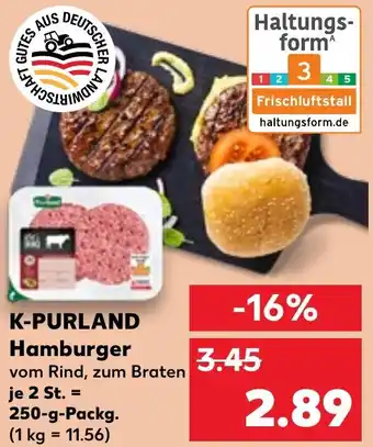 Kaufland K-PURLAND Hamburger Angebot