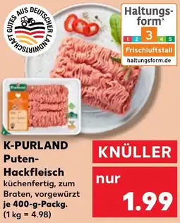Kaufland K-PURLAND Puten Hackfleisch Angebot