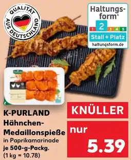 Kaufland K-PURLAND Hähnchen Medaillonspieẞe Angebot
