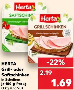 Kaufland HERTA Grill- oder Saftschinken Angebot