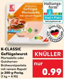 Kaufland K-CLASSIC Geflügelwurst Angebot