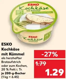 Kaufland ESKO Kochkäse mit Kümmel Angebot