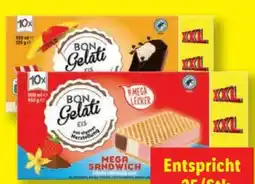 Lidl Bon Gelati Waffel-Sandwich-Eis XXL Angebot