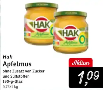 KONSUM Hak Apfelmus Angebot