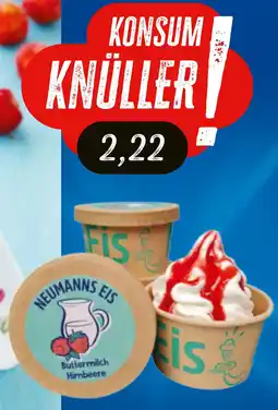 KONSUM Neumanns Eis Dresden Milch- & Fruchteis Angebot