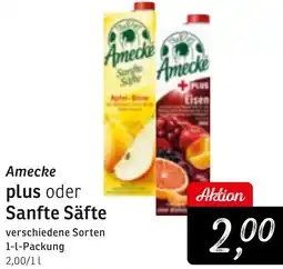 KONSUM Amecke plus oder Sanfte Säfte Angebot