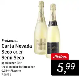 KONSUM Freixenet Carta Nevada Seco oder Semi Seco Angebot
